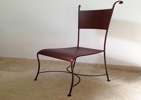 Chaise en fer forgé