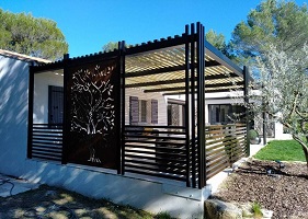 Pergola en fer forgé sur mesure