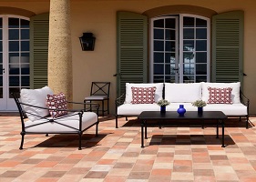 Salon en fer forgé de jardin