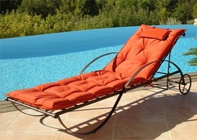 Transat jardin fer forgé